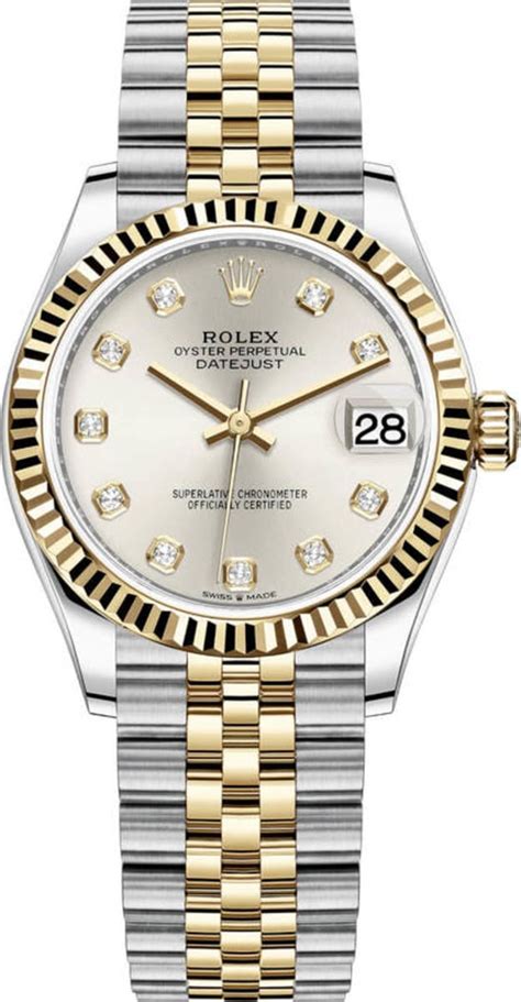 rolex datejust 31 steel and yellow gold